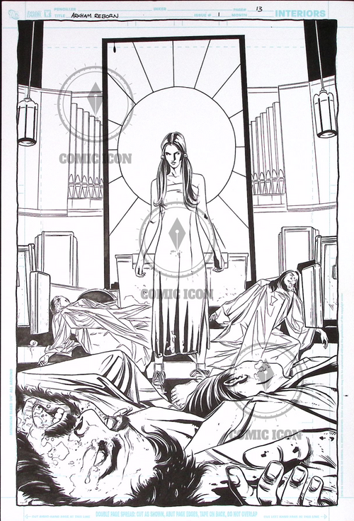 Arkham Reborn - Issue 1 - Page 13 — Jeremy Haun Original Art