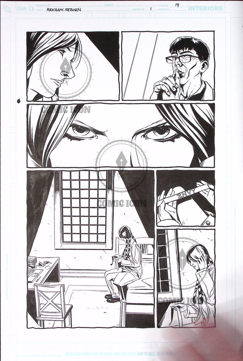 Arkham Reborn - Issue 1 - Page 14 — Jeremy Haun Original Art