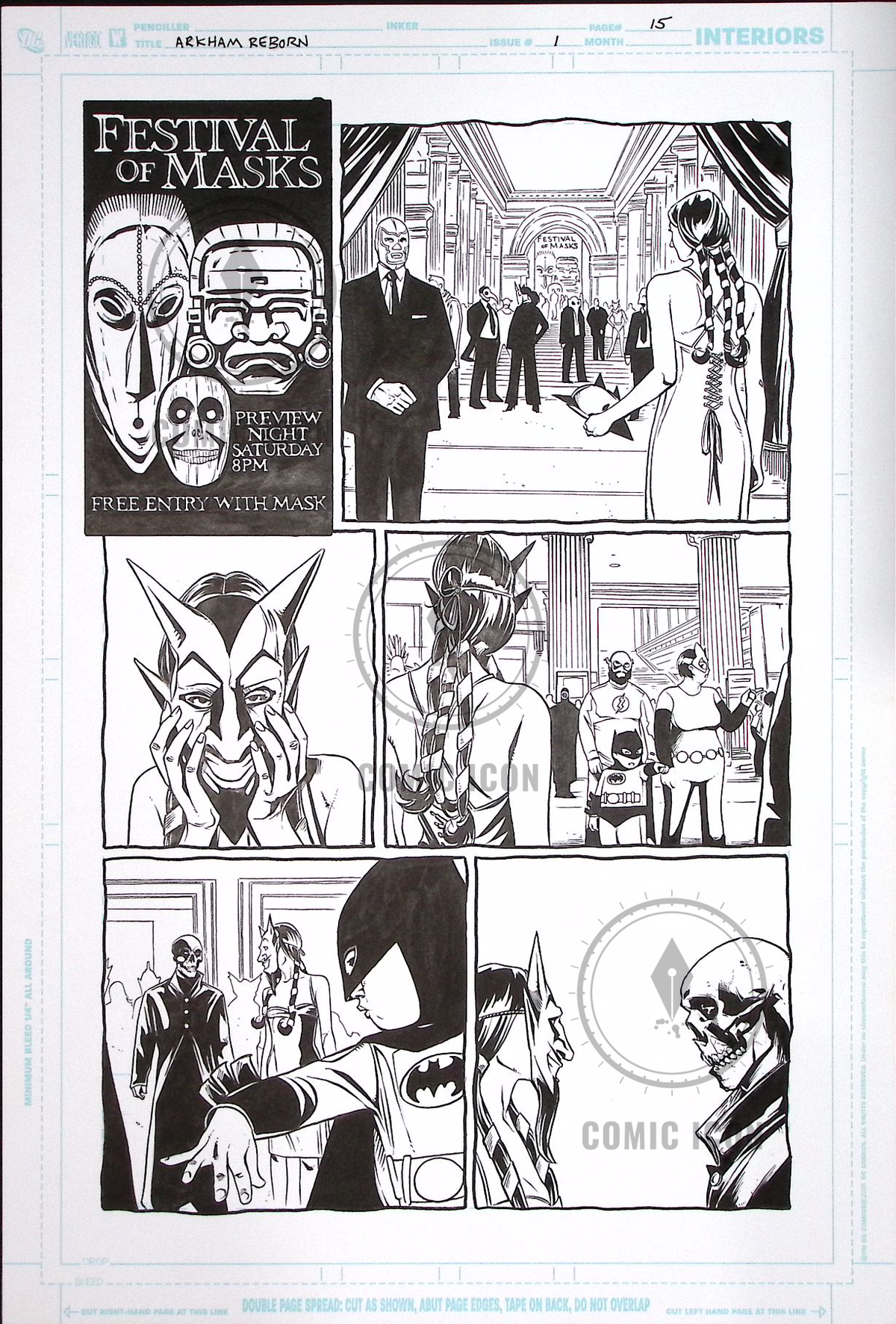 Arkham Reborn #1 — Page 15 — Jeremy Haun Original Art