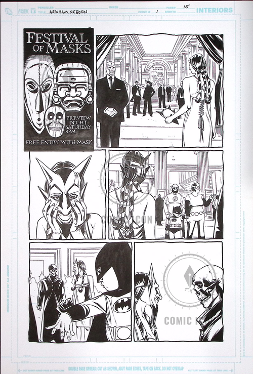 Arkham Reborn #1 — Page 15 — Jeremy Haun Original Art