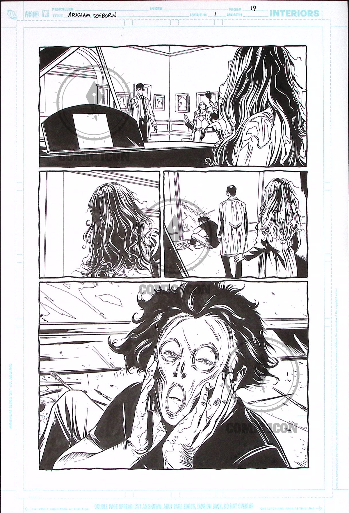 Arkham Reborn - Issue 1 - Page 19 — Jeremy Haun Original Art
