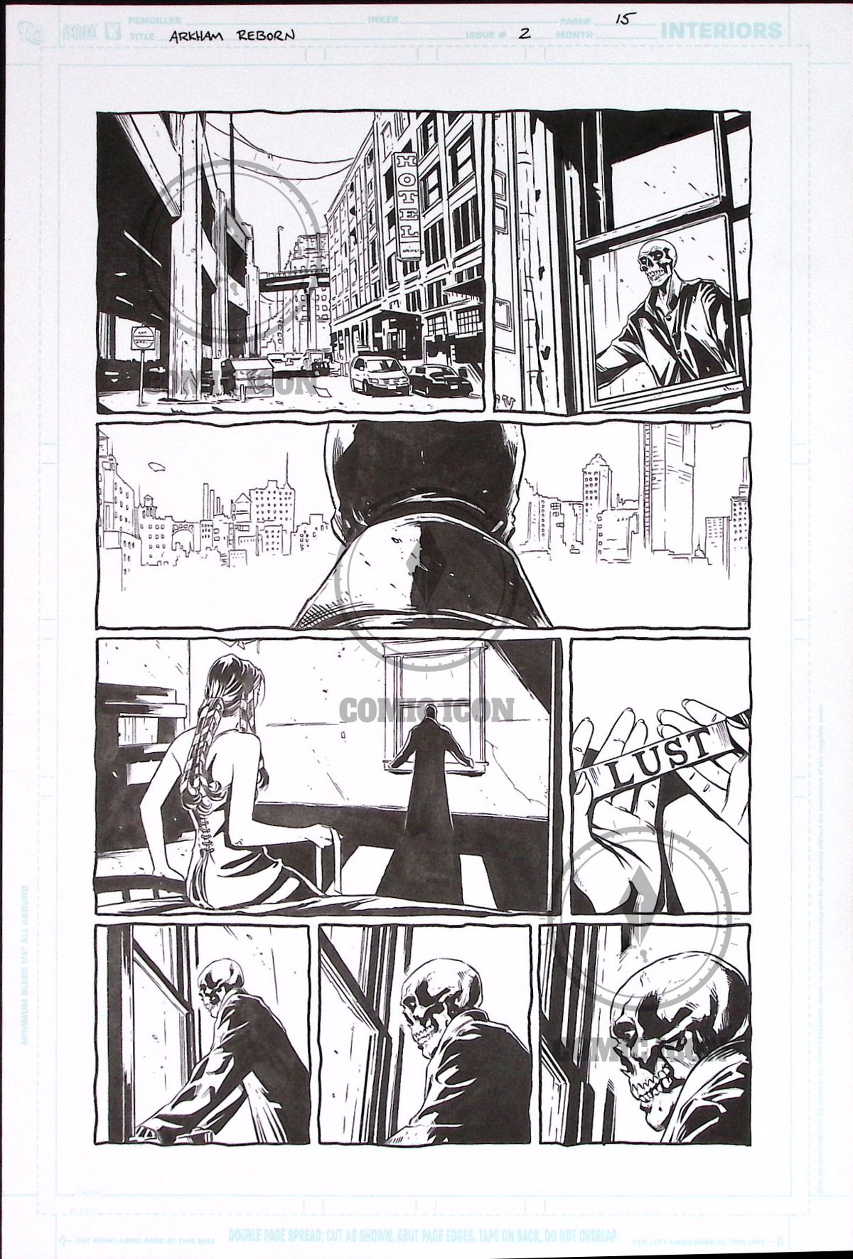 Arkham Reborn - Issue 2 - Page 15 — Jeremy Haun Original Art