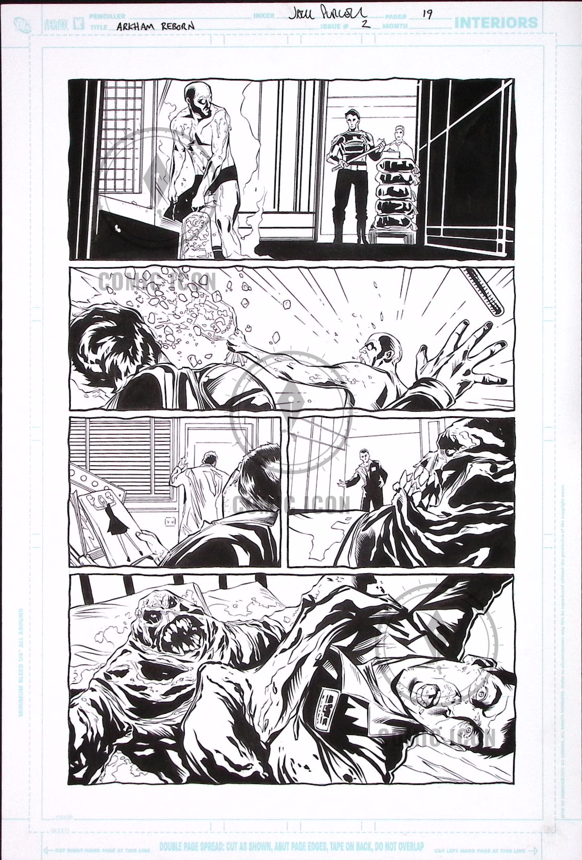 Arkham Reborn #2 — Page 19 — Jeremy Haun Original Art