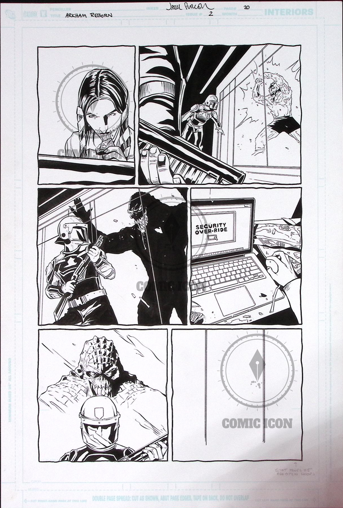 Arkham Reborn - Issue 2 - Page 20 — Jeremy Haun Original Art