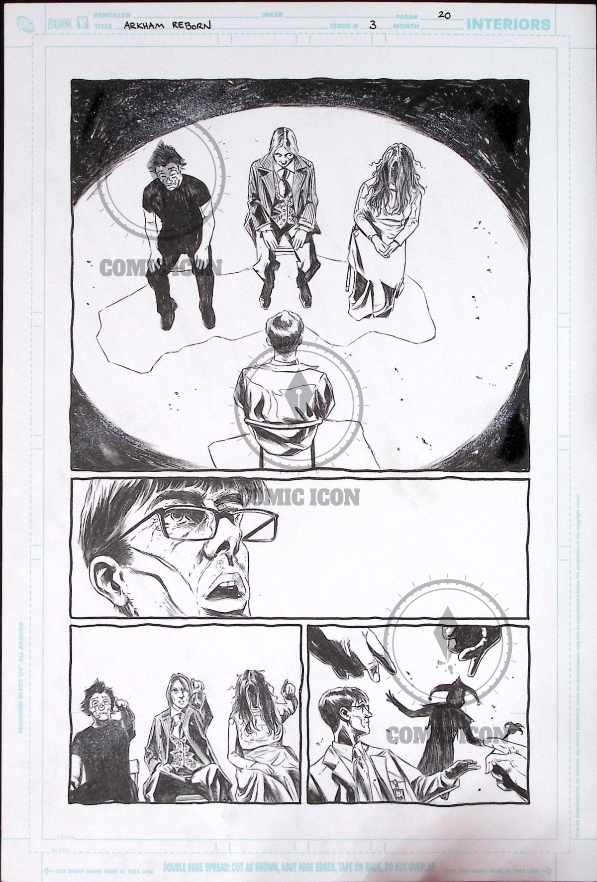 Arkham Reborn - Issue 3 - Page 20 — Jeremy Haun Original Art