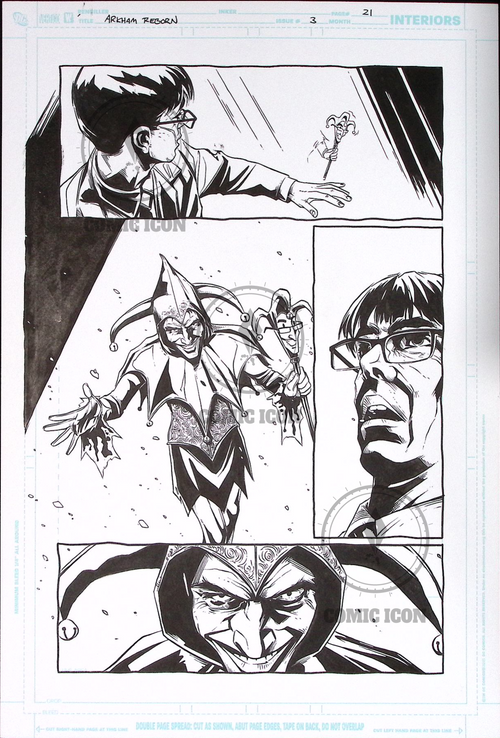 Arkham Reborn - Issue 3 - Page 21 — Jeremy Haun Original Art