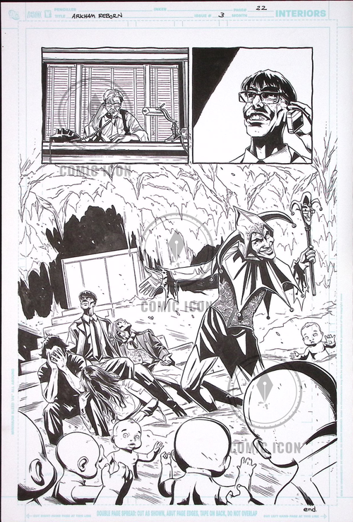 Arkham Reborn #3 — Page 22 — Jeremy Haun Original Art