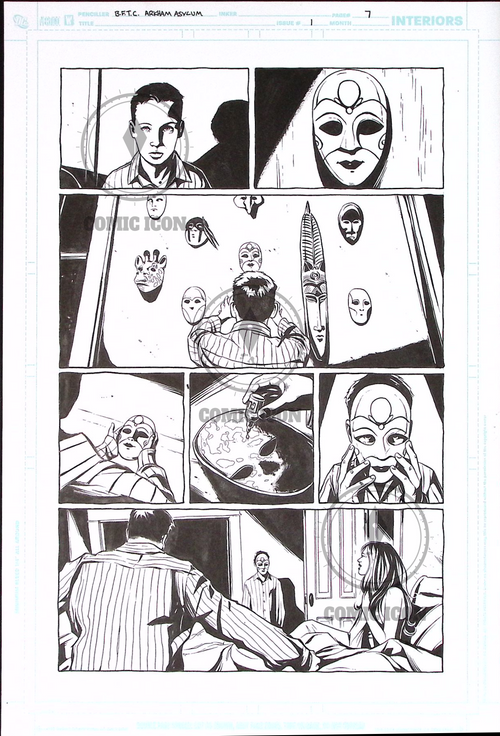 B.F.T.C. Arkham Asylum - Issue 1 - Page 7 — Jeremy Haun Original Art