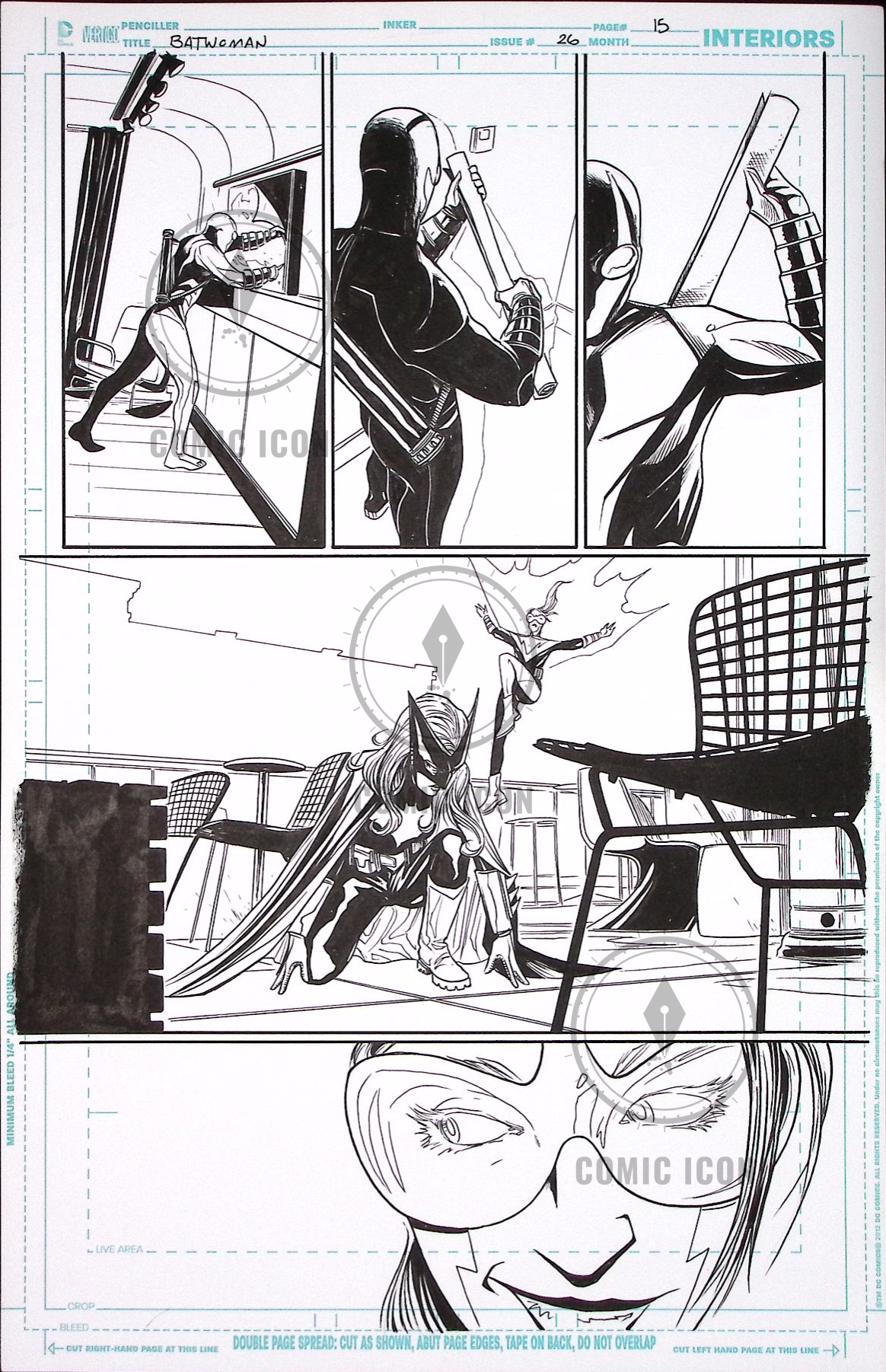 Batwoman #26 — Page 15 — Jeremy Haun Original Art