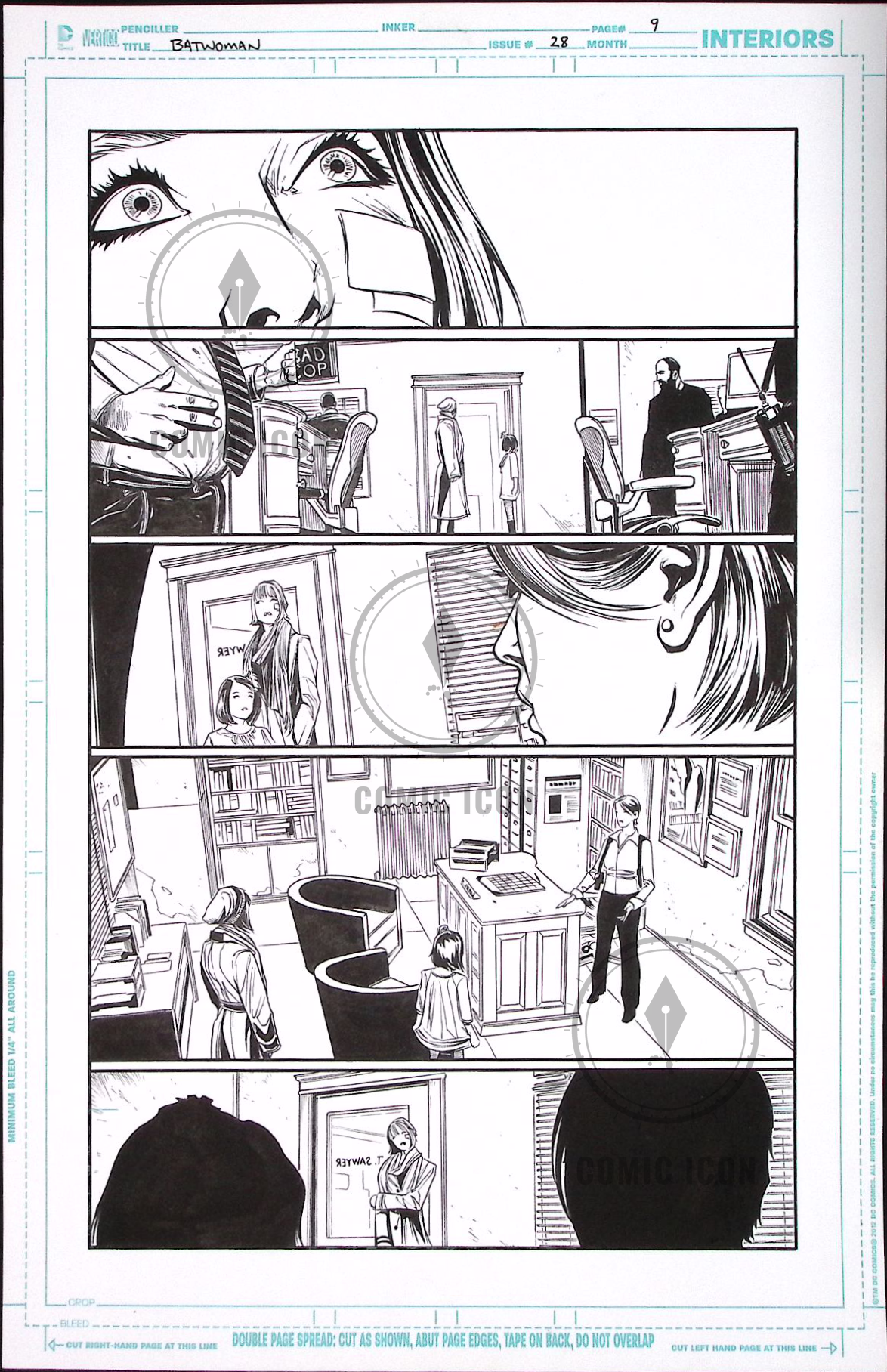 Batwoman #28 — Page 9 — Jeremy Haun Original Art