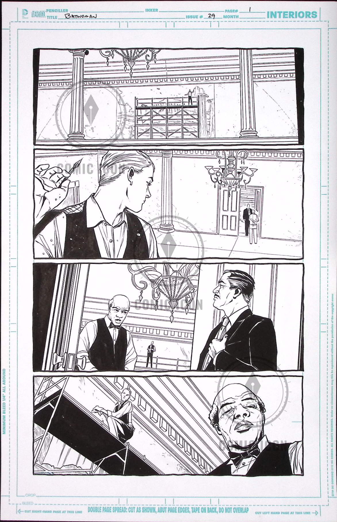 Batwoman #29 — Page 1 — Jeremy Haun Original Art