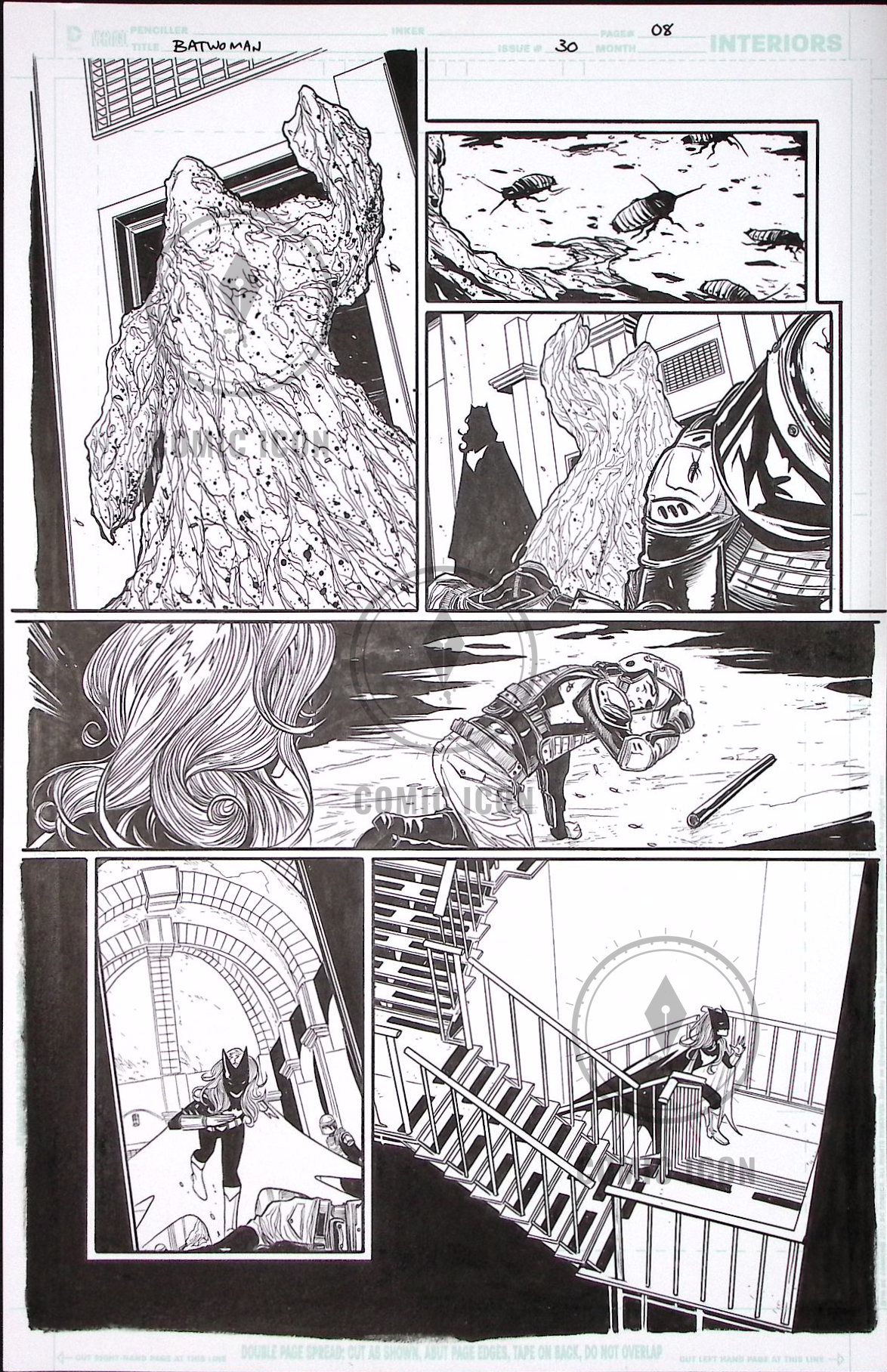 Batwoman #30 — Page 8 — Jeremy Haun Original Art