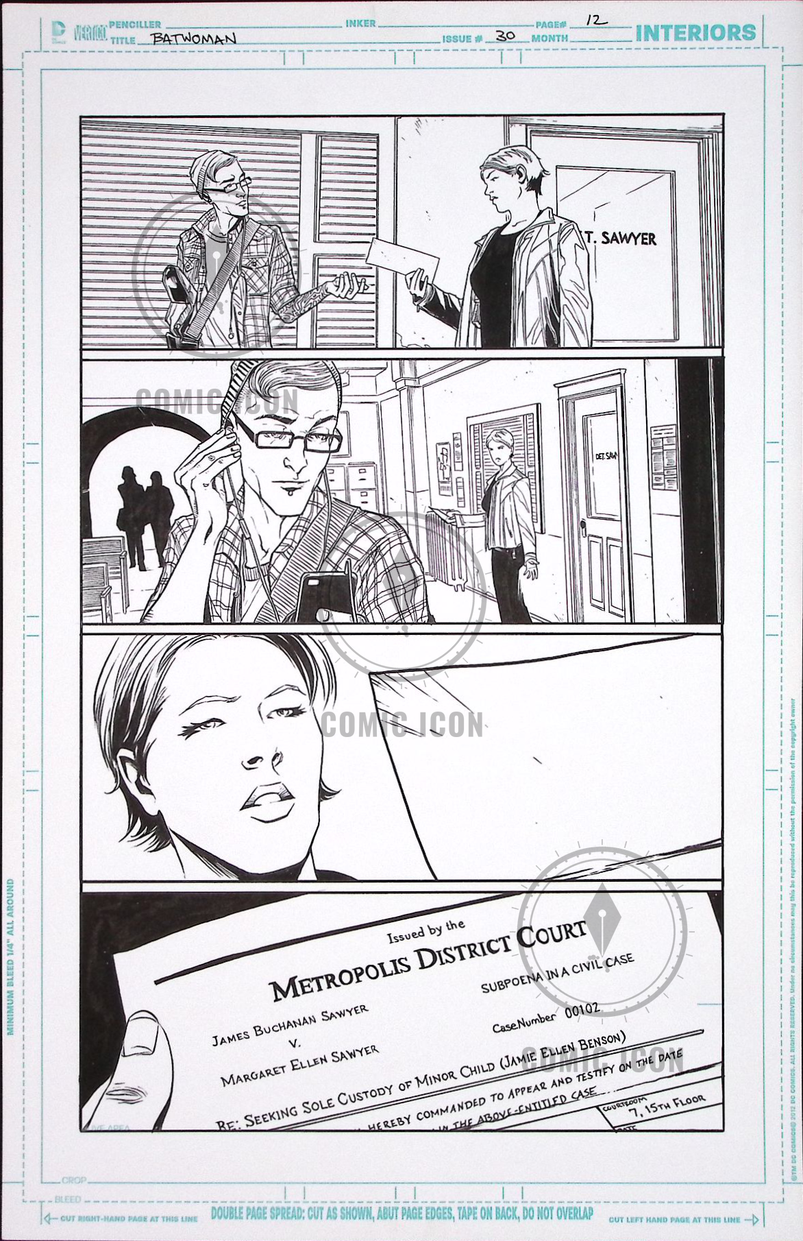 Batwoman #30 — Page 12 — Jeremy Haun Original Art