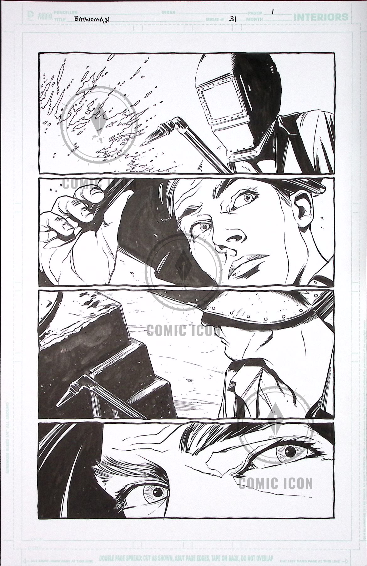 Batwoman #31 — Page 1 — Jeremy Haun Original Art