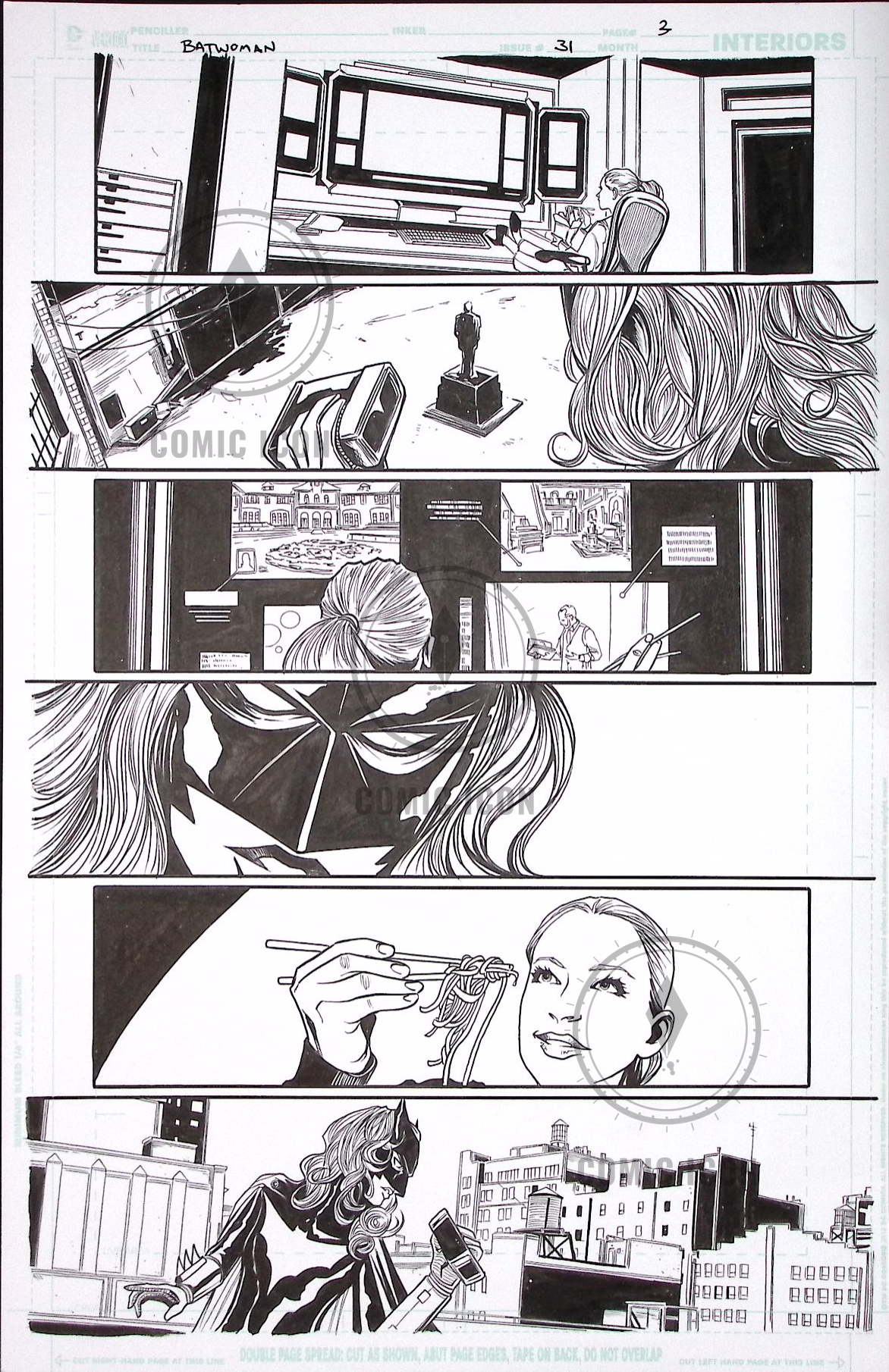 Batwoman #31 — Page 3 — Jeremy Haun Original Art