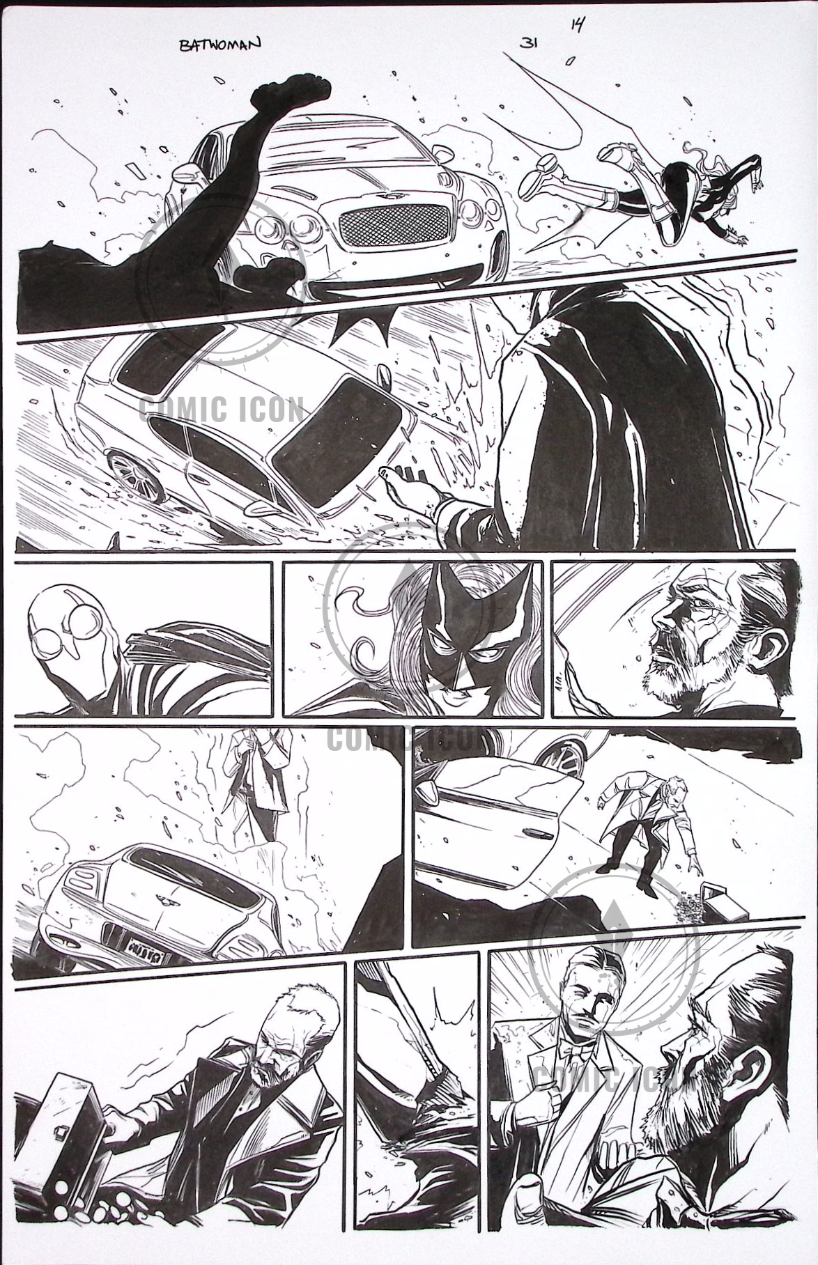 Batwoman #31 — Page 14 — Jeremy Haun Original Art