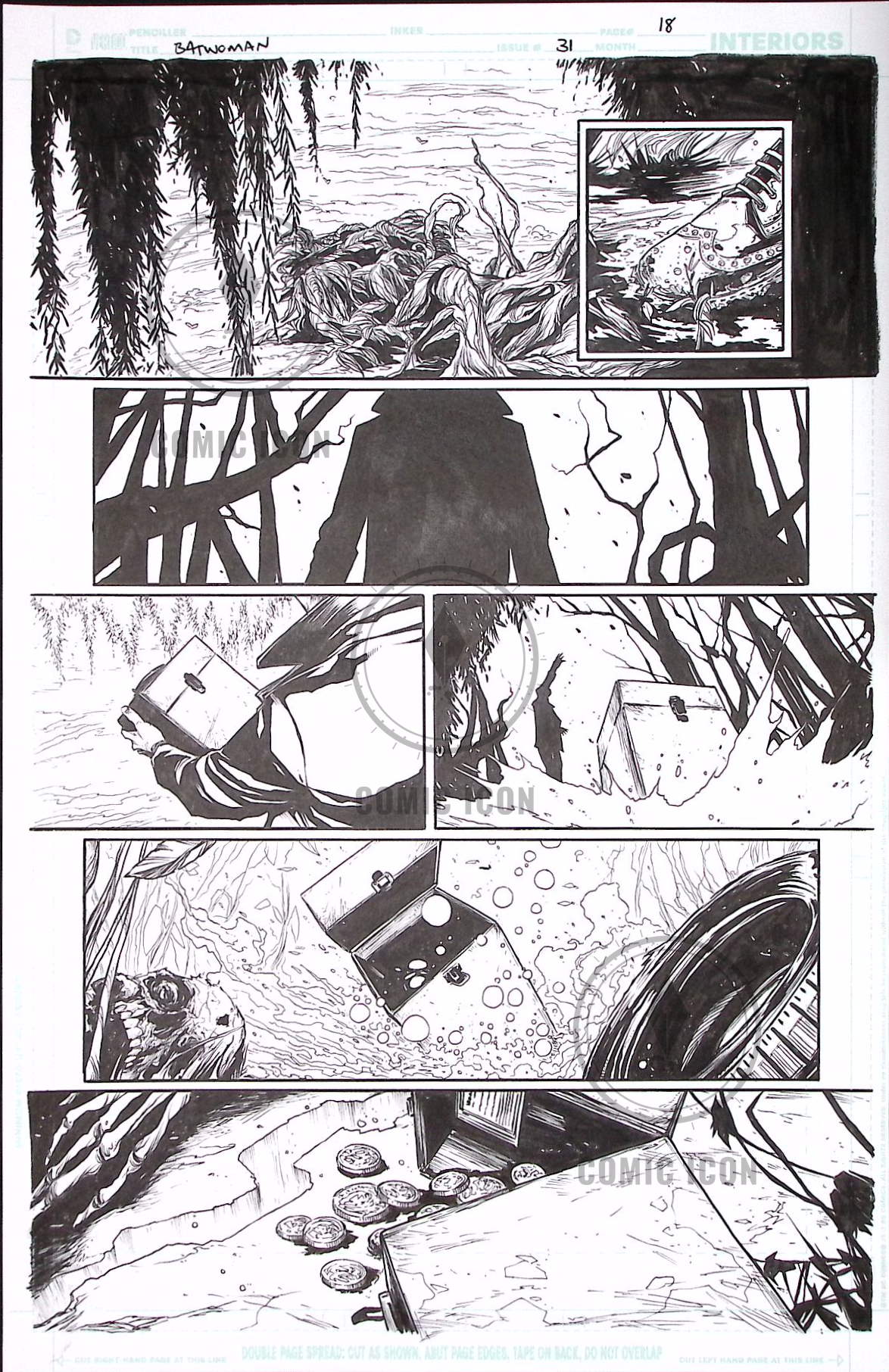 Batwoman #31 — Page 18 — Jeremy Haun Original Art