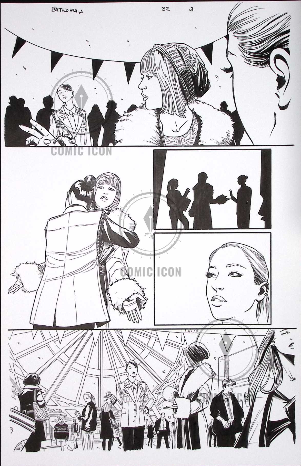 Batwoman #32 — Page 3 — Jeremy Haun Original Art