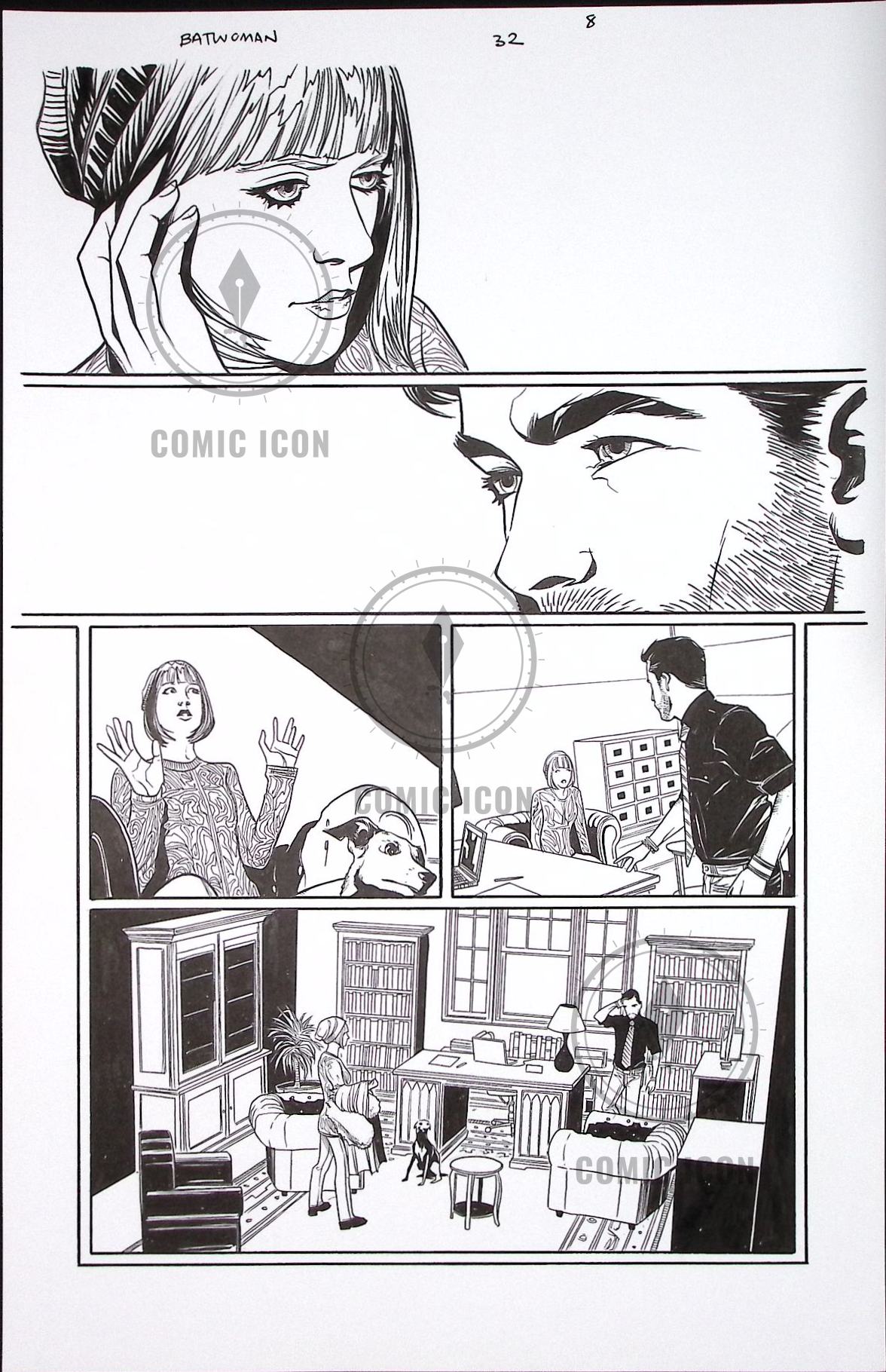 Batwoman #32 — Page 8 — Jeremy Haun Original Art