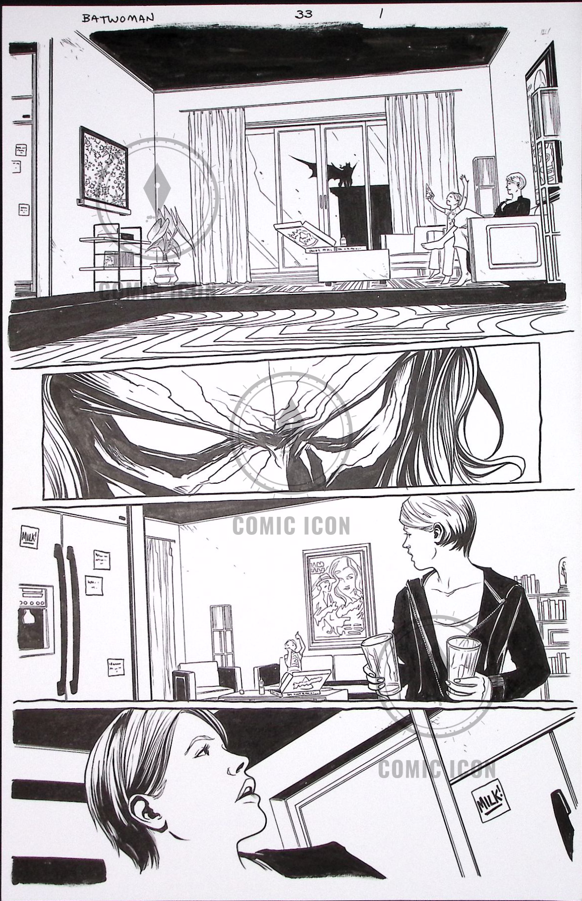 Batwoman #33 — Page 1 — Jeremy Haun Original Art