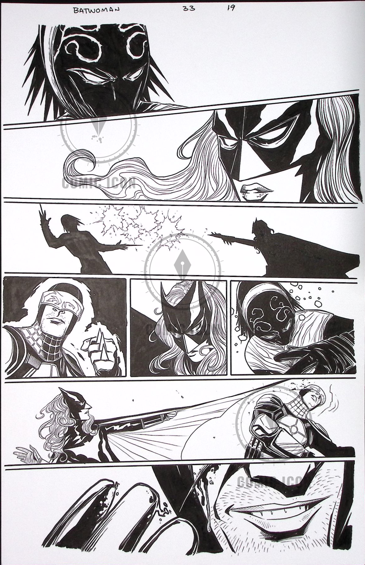 Batwoman #33 — Page 19 — Jeremy Haun Original Art