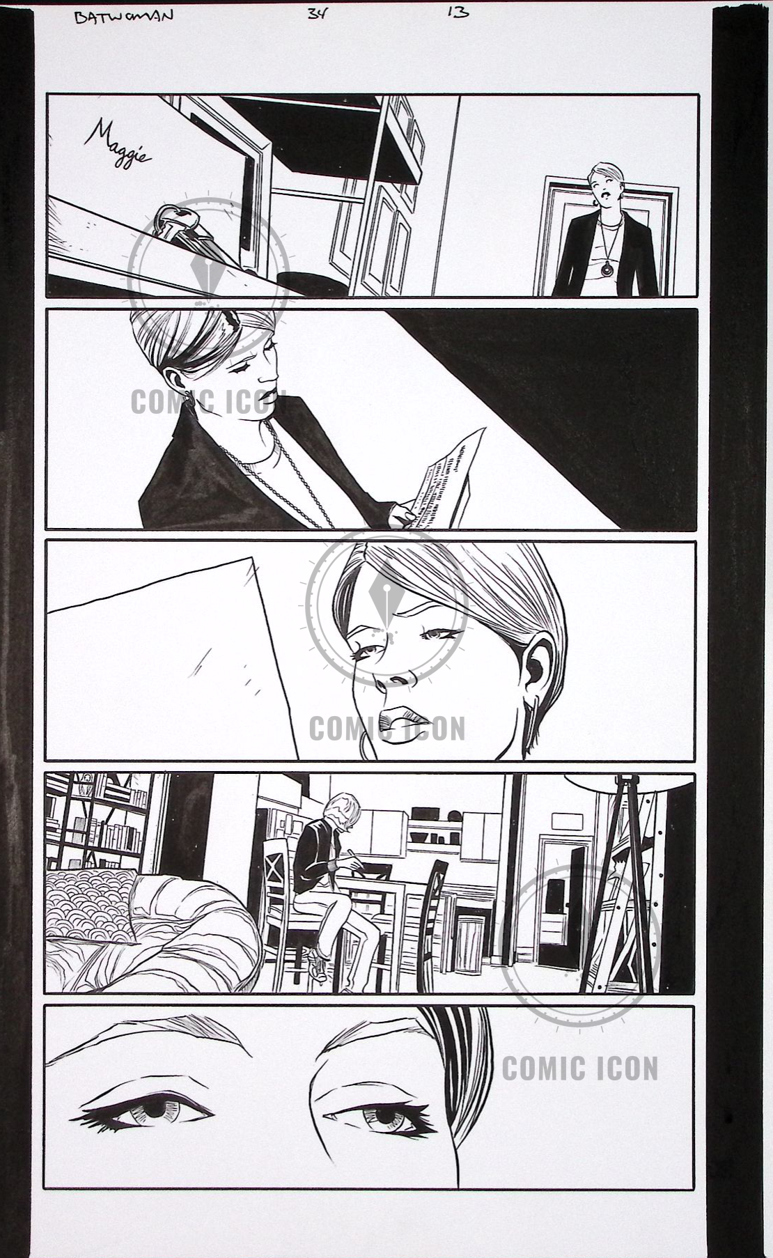 Batwoman #34 — Page 13 — Jeremy Haun Original Art