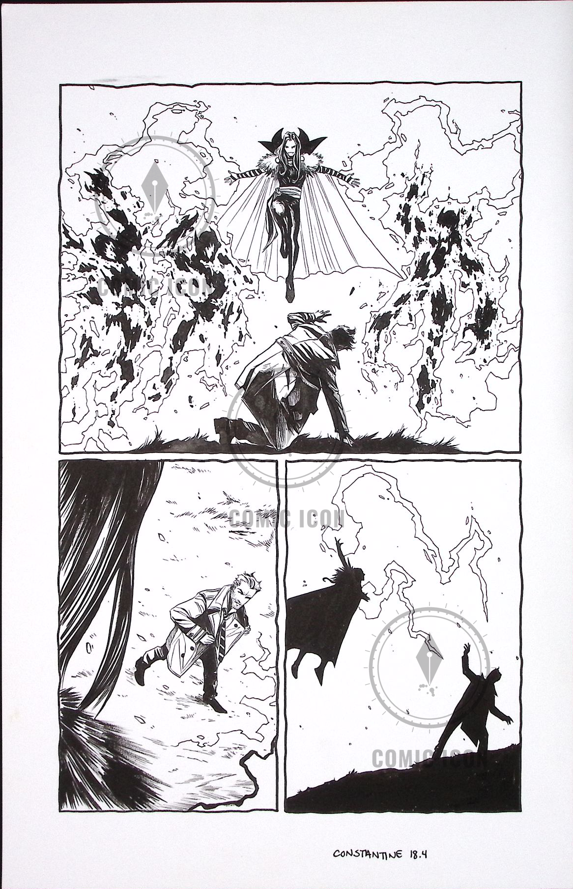 Constantine #18 — Page 4 — Jeremy Haun Original Art