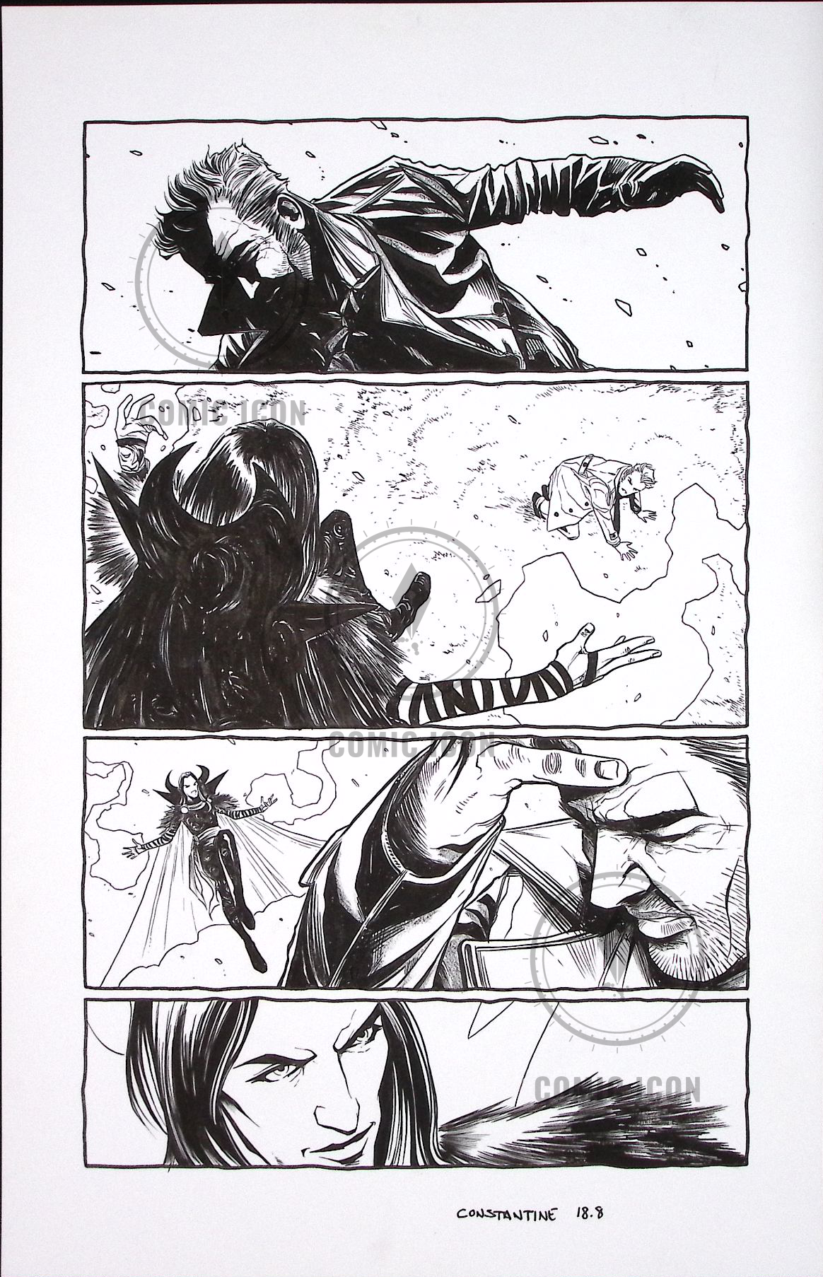 Constantine #18 — Page 8 — Jeremy Haun Original Art