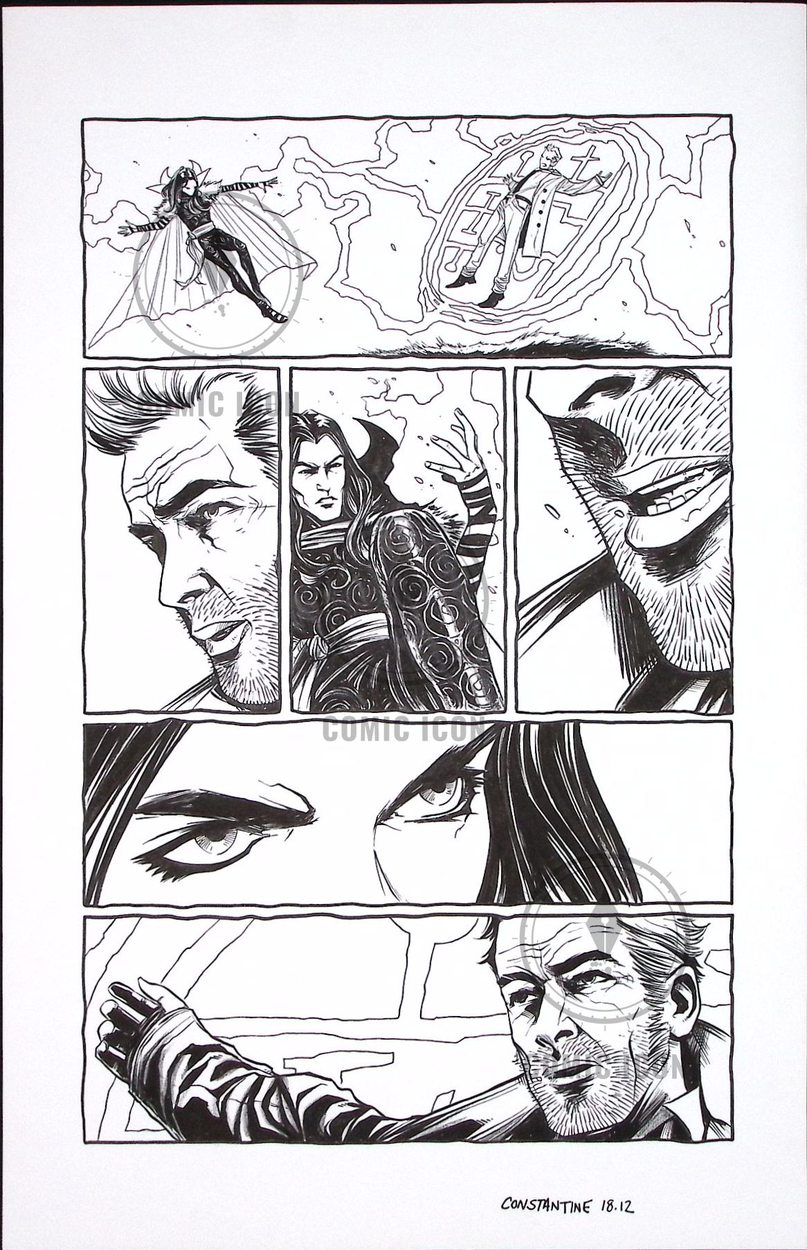 Constantine #18 — Page 12 — Jeremy Haun Original Art
