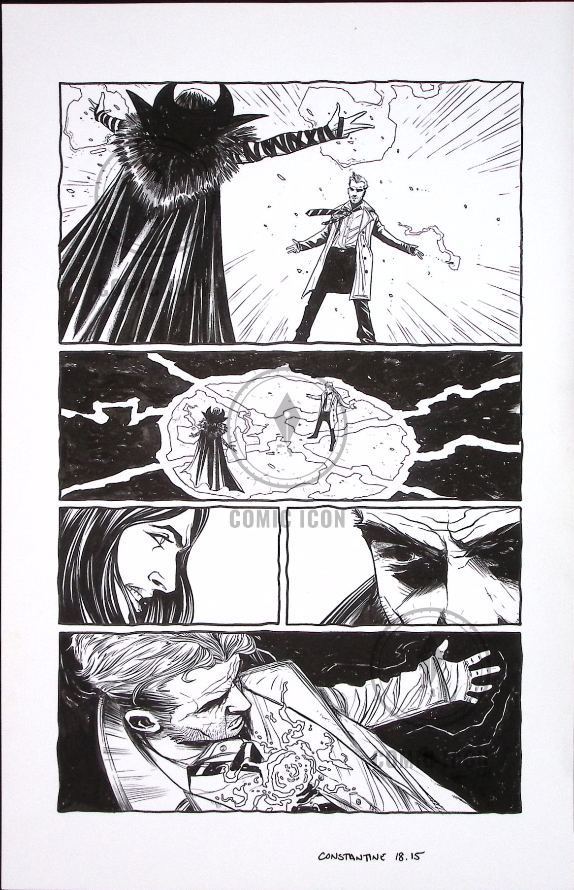 Constantine #18 — Page 15 — Jeremy Haun Original Art