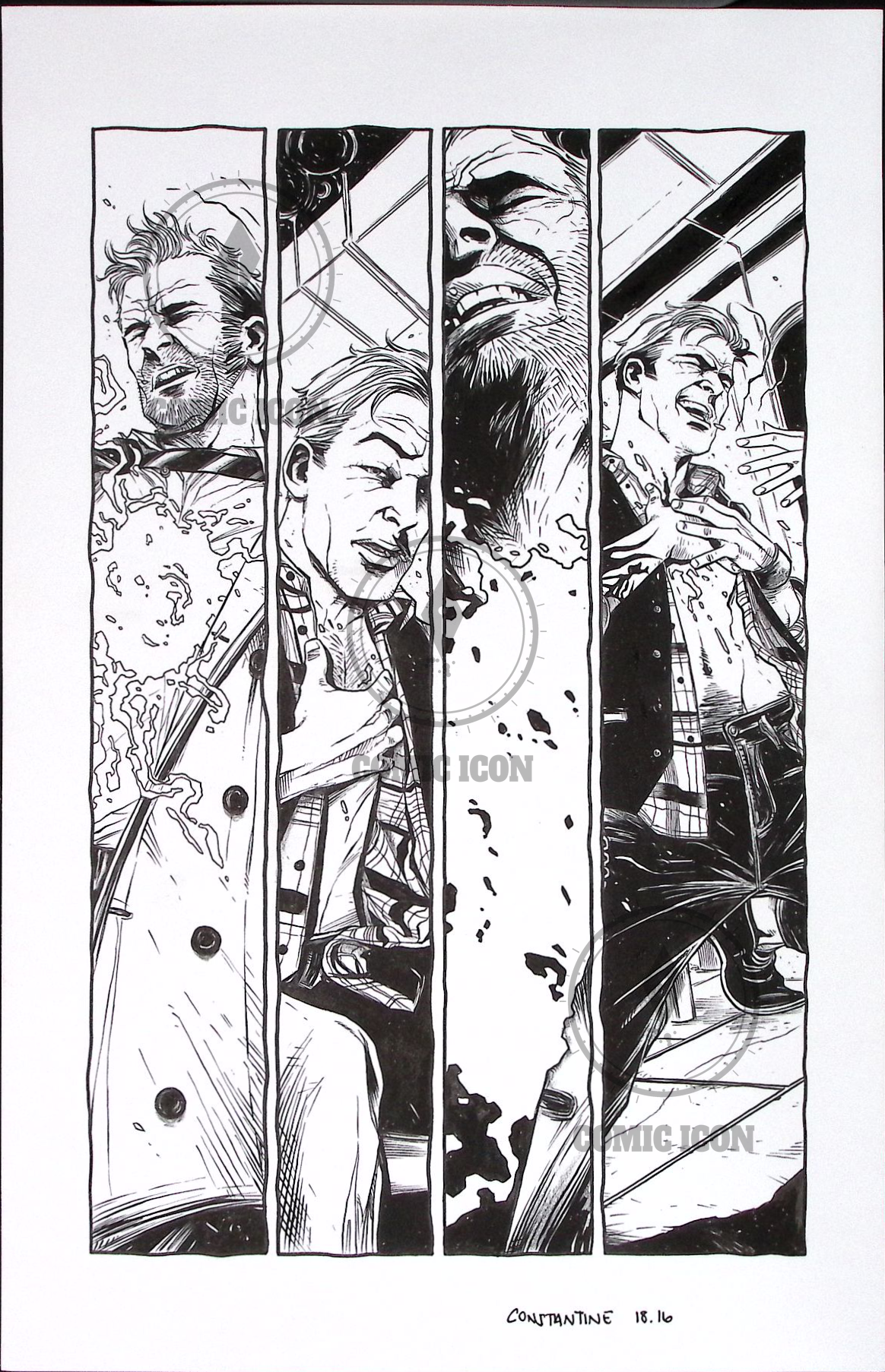 Constantine - Issue 18 - Page 16 — Jeremy Haun Original Art