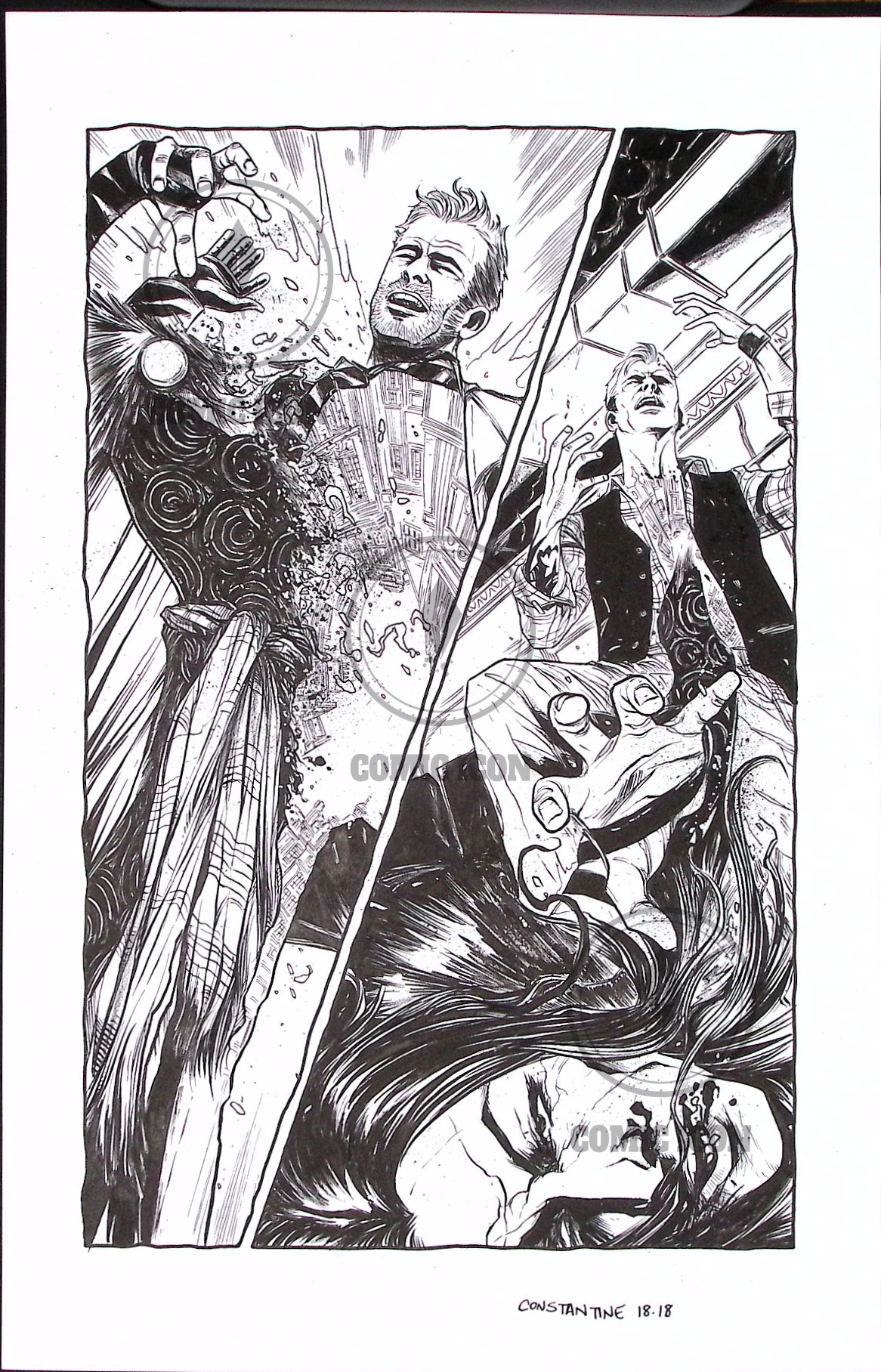 Constantine - Issue 18 - Page 18 — Jeremy Haun Original Art