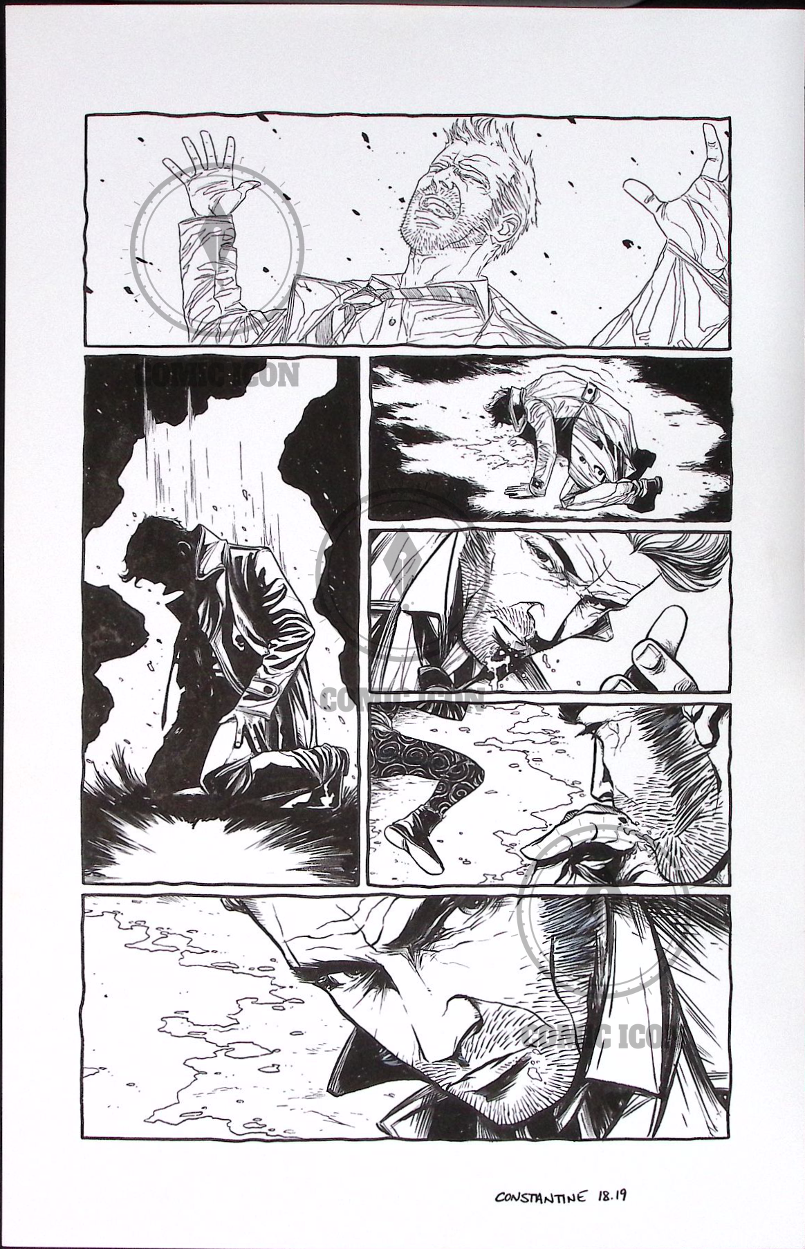 Constantine - Issue 18 - Page 19 — Jeremy Haun Original Art