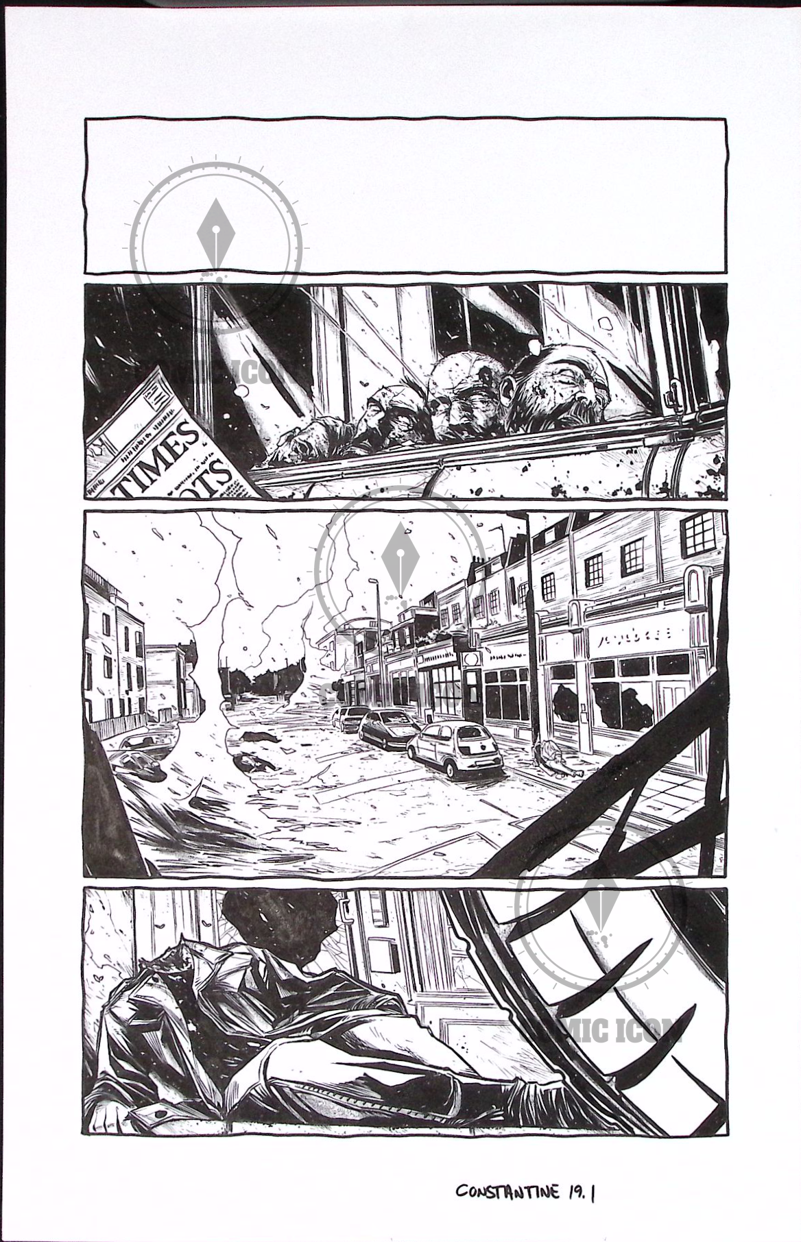 Constantine - Issue 19 - Page 1 — Jeremy Haun Original Art