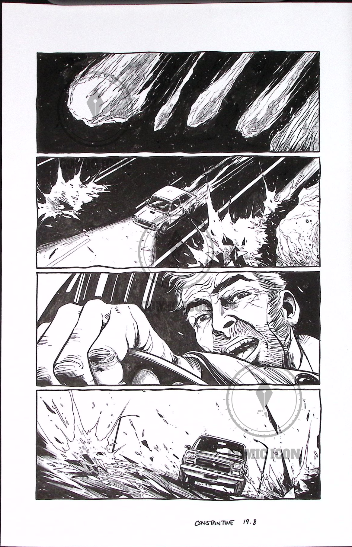 Constantine - Issue 19 - Page 8 — Jeremy Haun Original Art