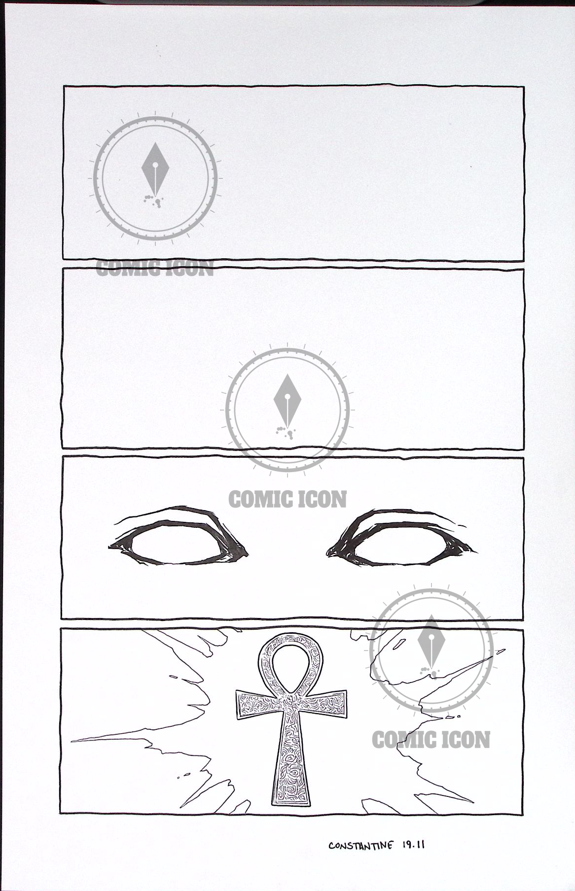 Constantine - Issue 19 - Page 11 — Jeremy Haun Original Art