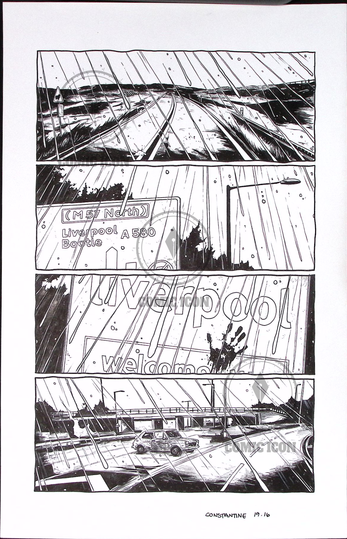 Constantine - Issue 19 - Page 16 — Jeremy Haun Original Art