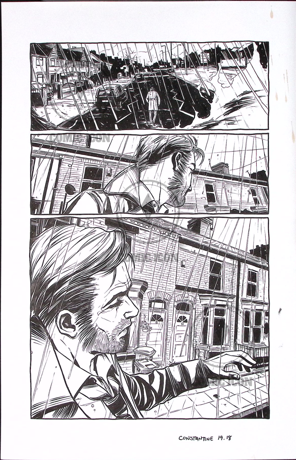 Constantine - Issue 19 - Page 18 — Jeremy Haun Original Art