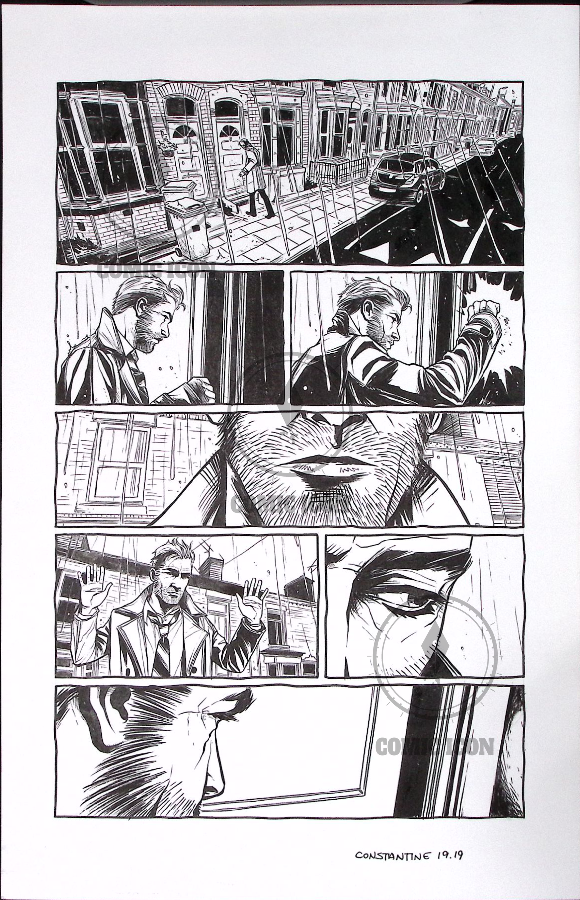 Constantine - Issue 19 - Page 19 — Jeremy Haun Original Art