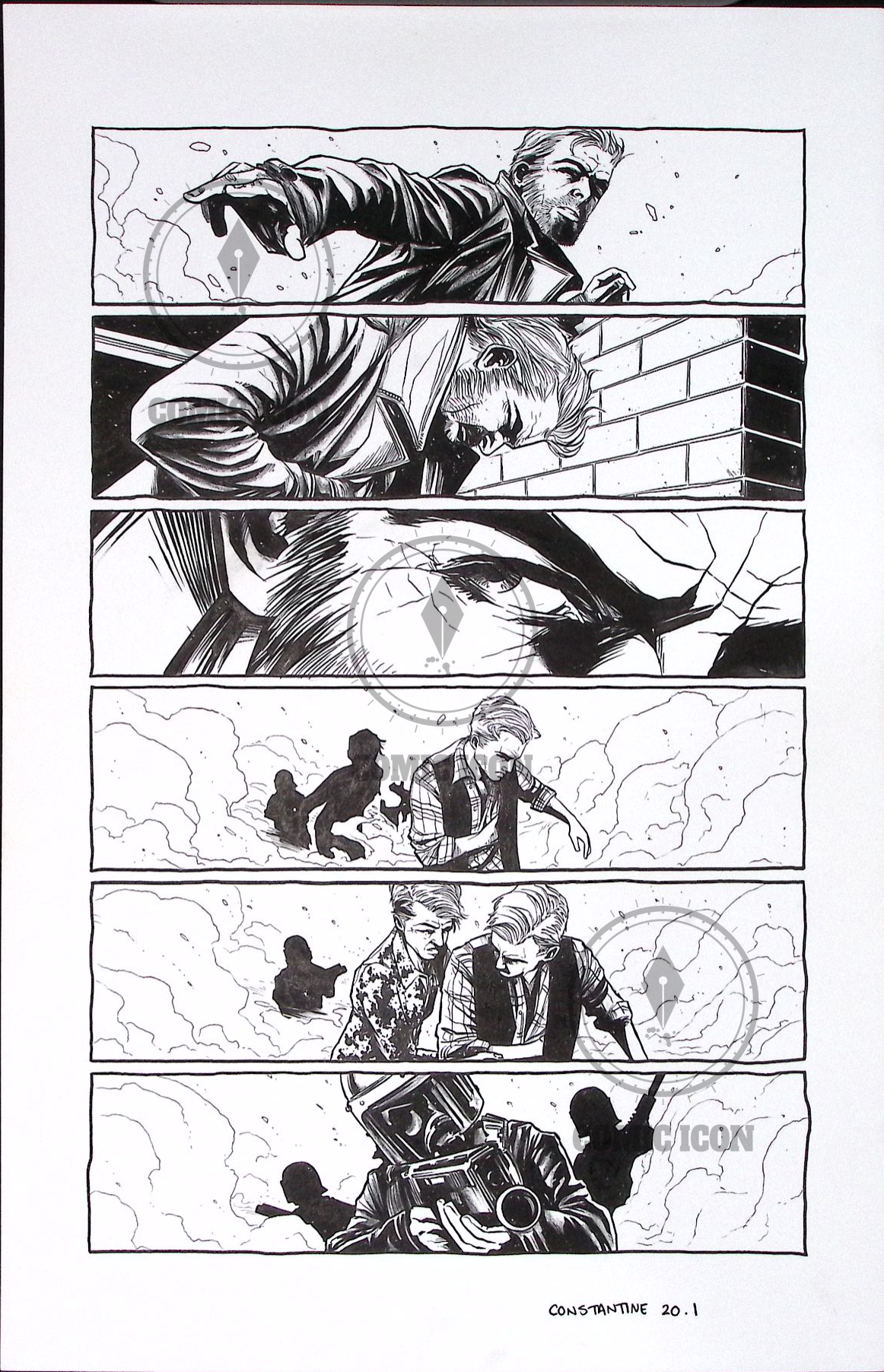 Constantine - Issue 20 - Page 1 — Jeremy Haun Original Art
