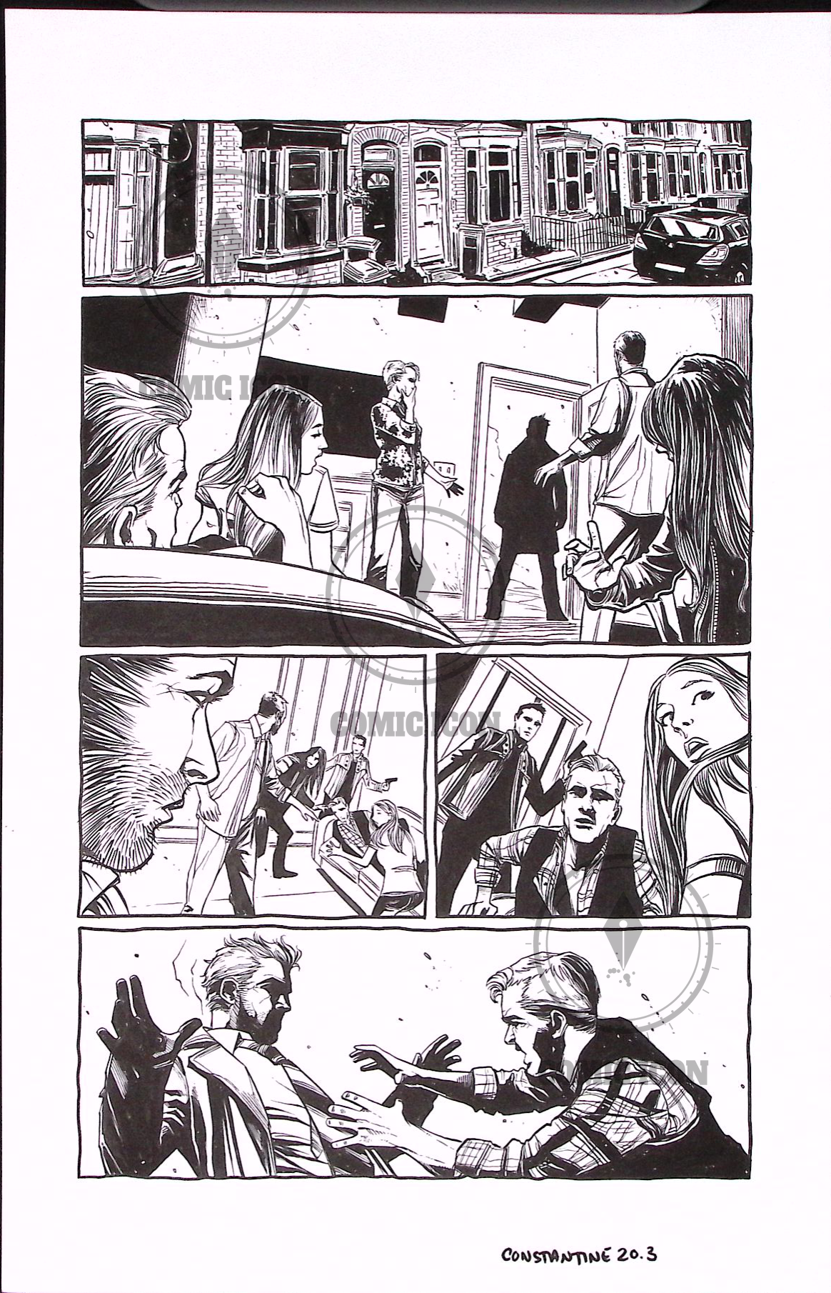 Constantine - Issue 20 - Page 3 — Jeremy Haun Original Art