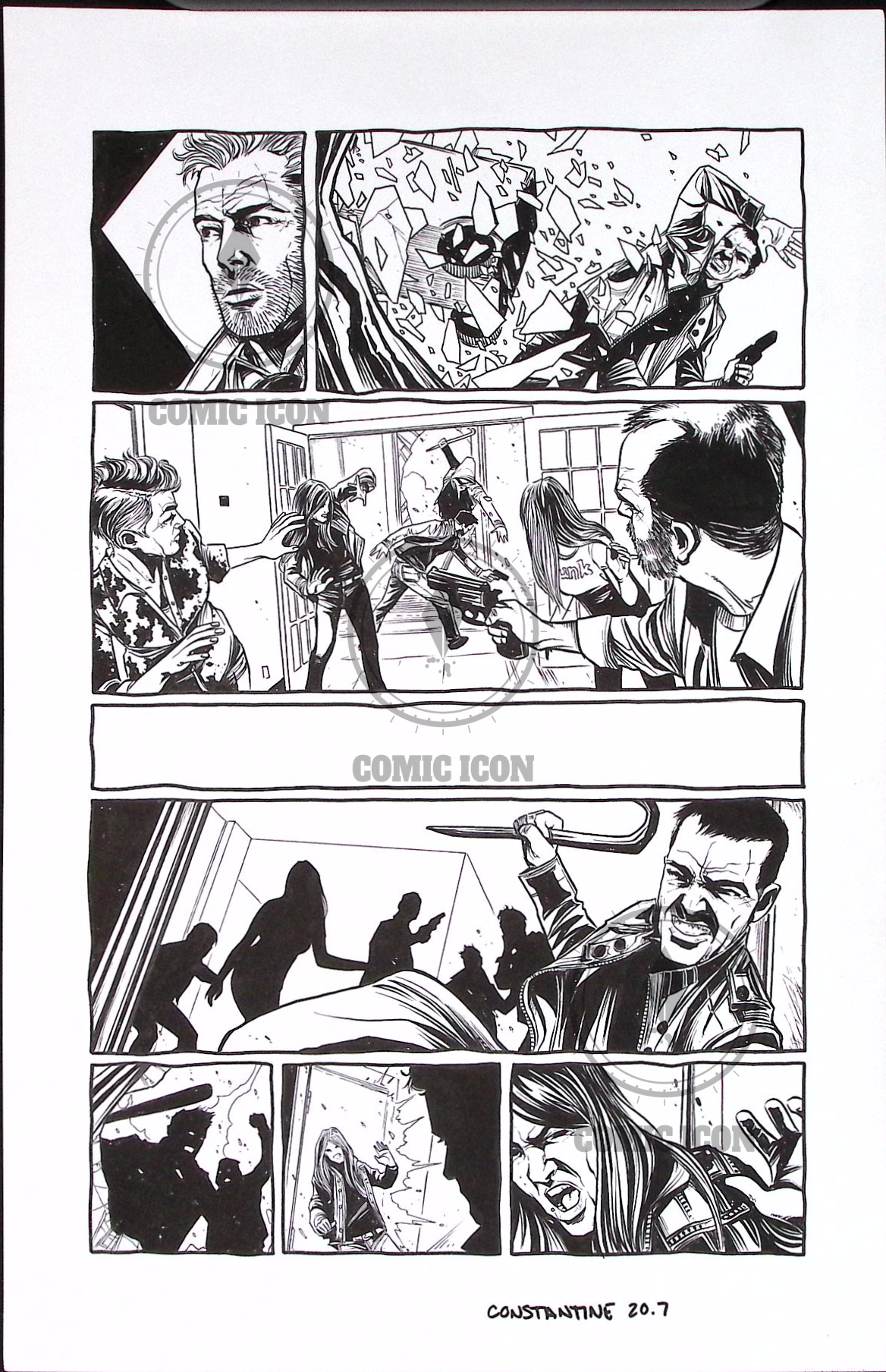 Constantine - Issue 20 - Page 7 — Jeremy Haun Original Art