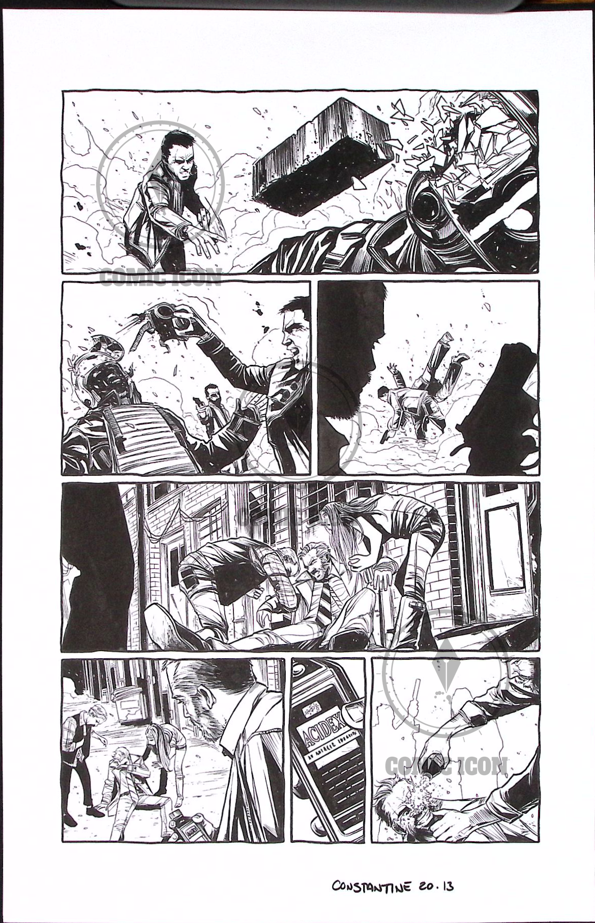 Constantine - Issue 20 - Page 13 — Jeremy Haun Original Art