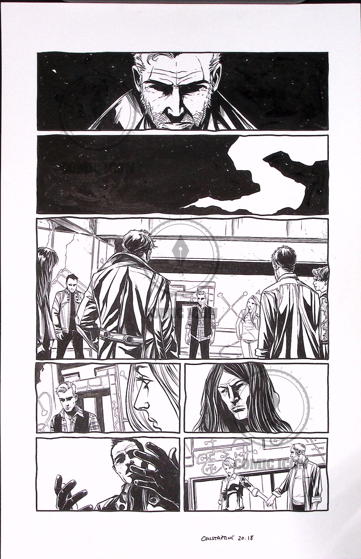 Constantine - Issue 20 - Page 18 — Jeremy Haun Original Art