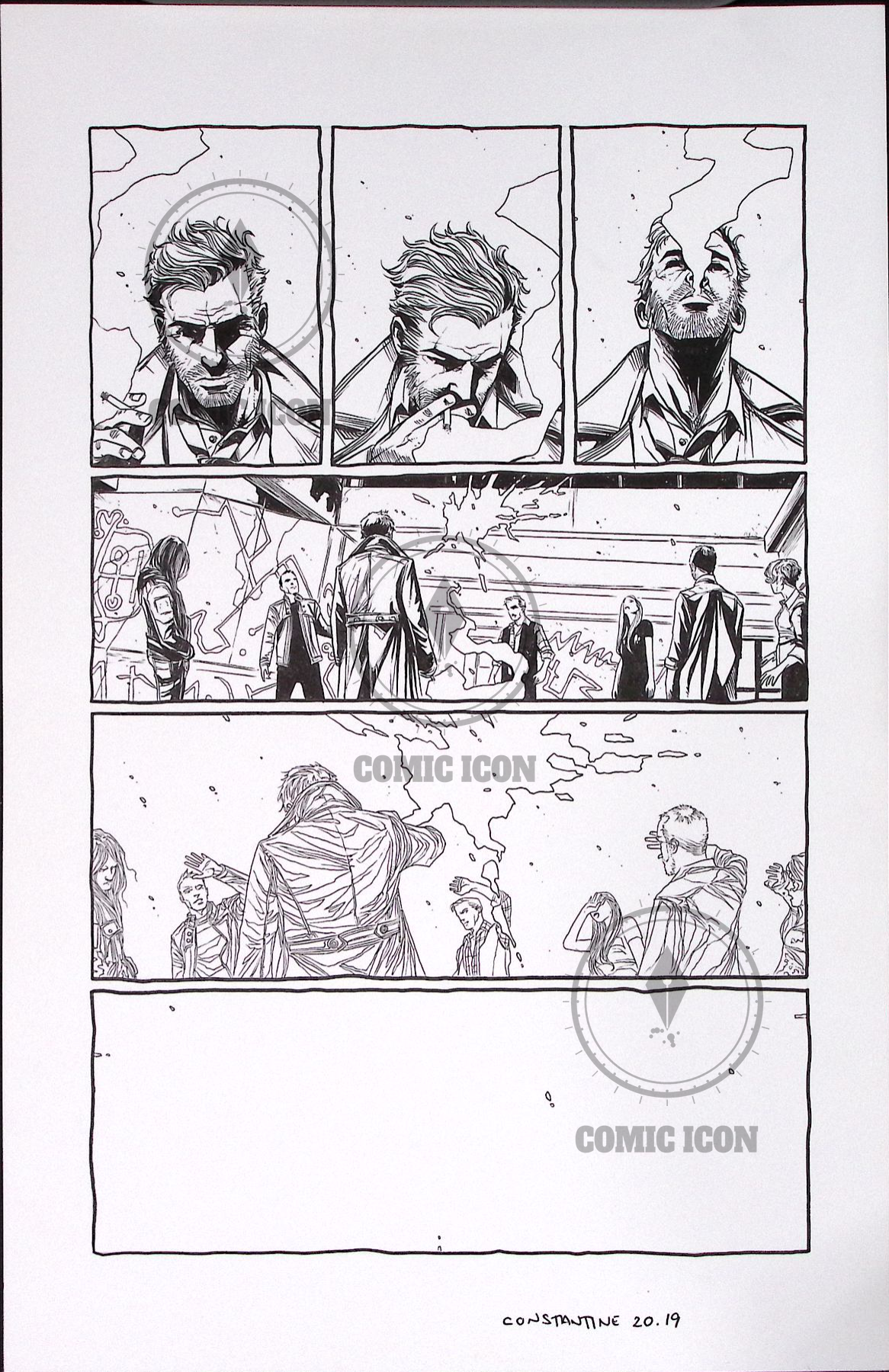 Constantine - Issue 20 - Page 19 — Jeremy Haun Original Art