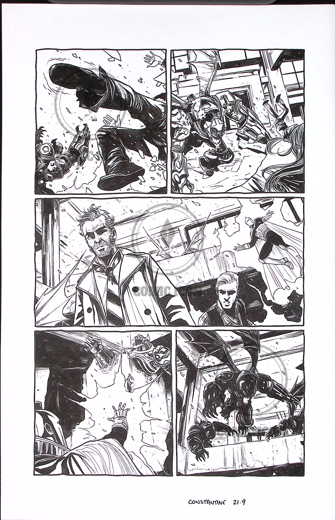 Constantine - Issue 21 - Page 9 — Jeremy Haun Original Art