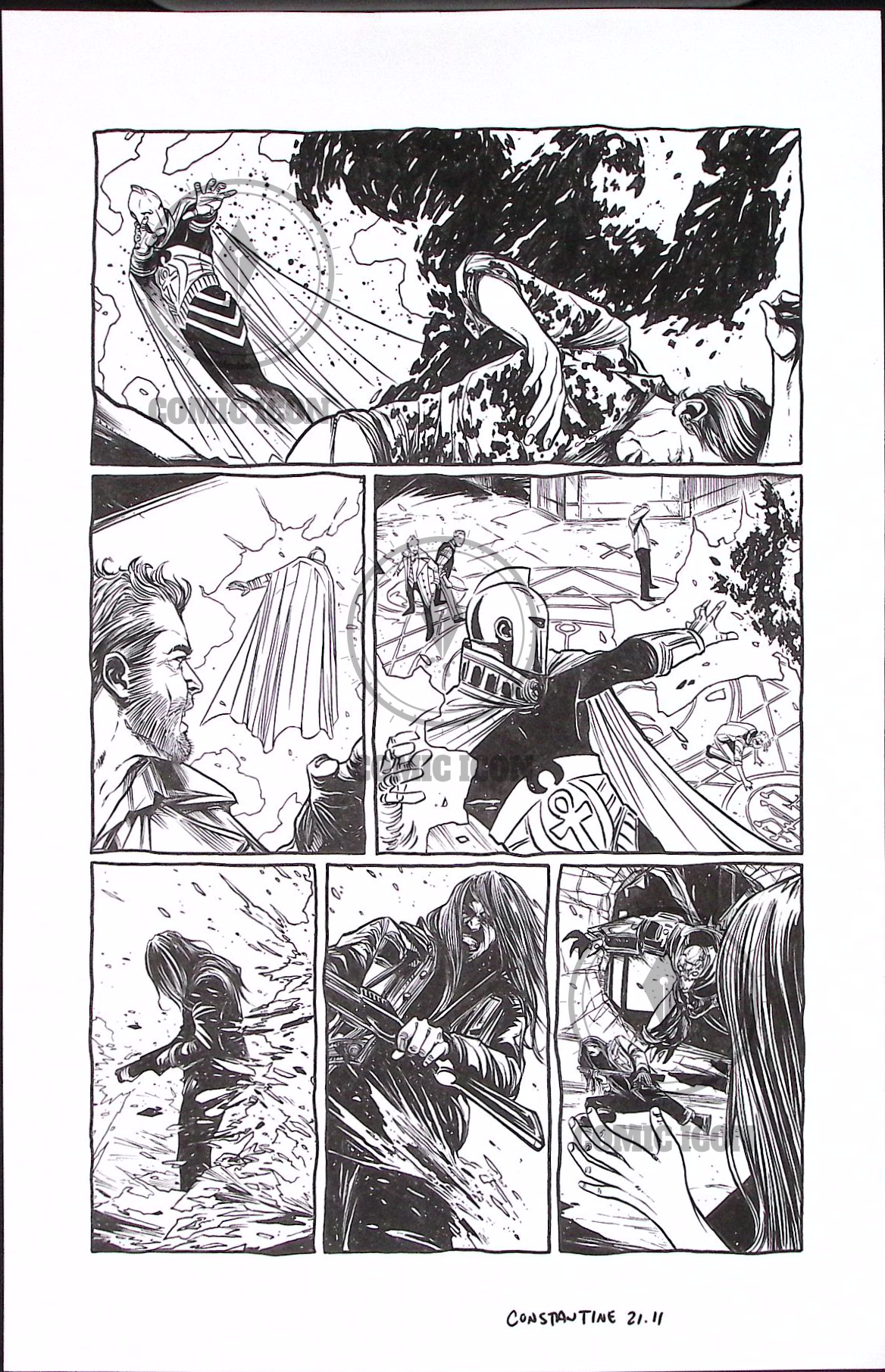 Constantine - Issue 21 - Page 11 — Jeremy Haun Original Art