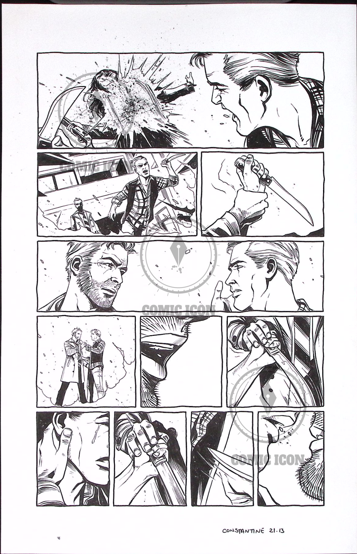 Constantine - Issue 21 - Page 13 — Jeremy Haun Original Art