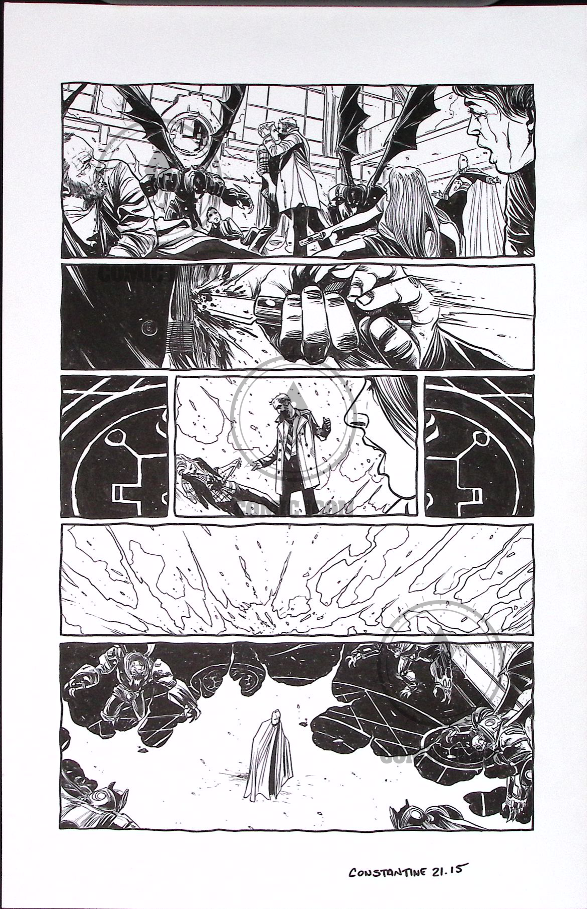 Constantine - Issue 21 - Page 15 — Jeremy Haun Original Art