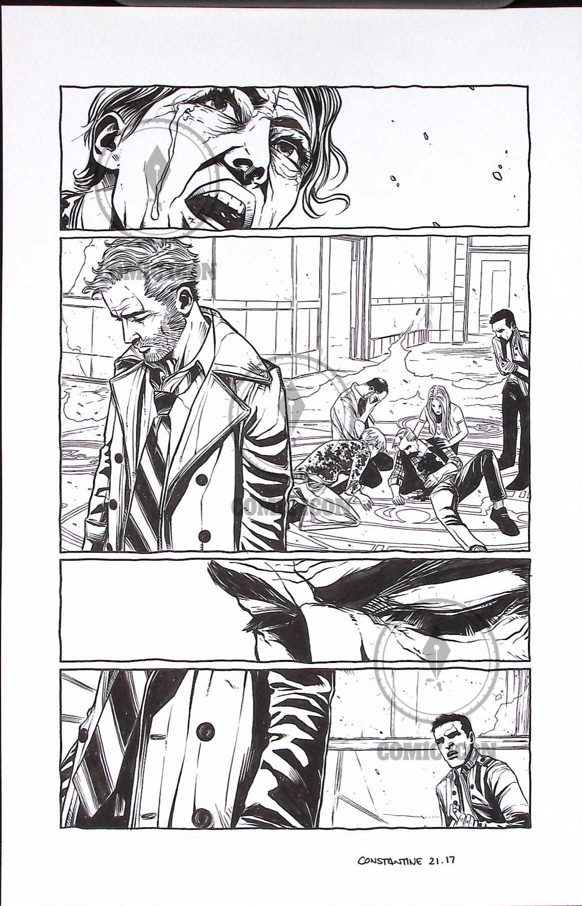 Constantine - Issue 21 - Page 17 — Jeremy Haun Original Art